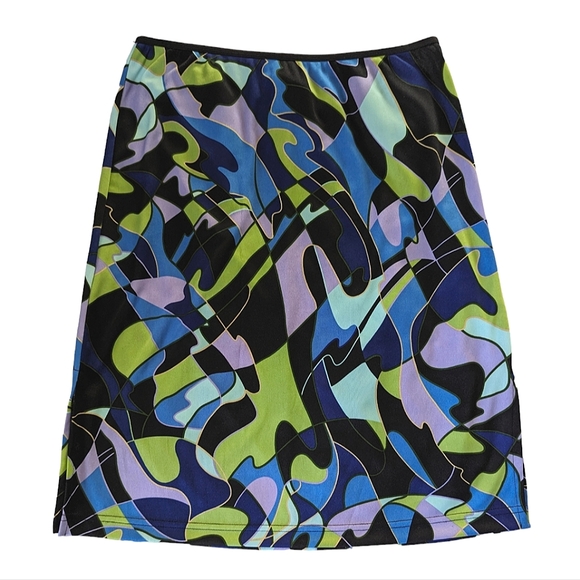 Vintage Geometric Mosaic Skirt - Picture 1 of 6